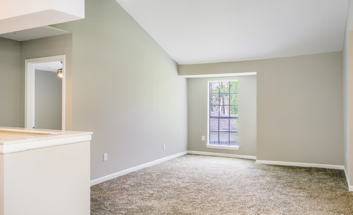 Open living space with abundant natural light in Chateau Carmel apartment